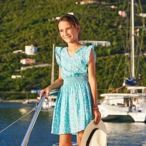 VINEYARD VINES Guana Floral Smocked Wasit Dress